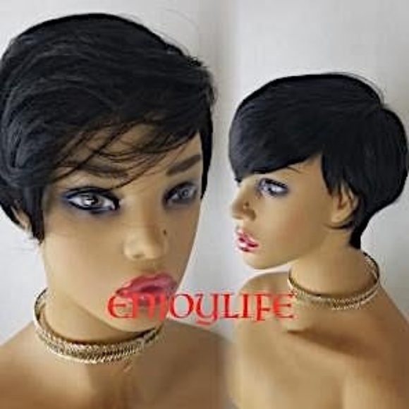 short and sassy tappered pixie wig